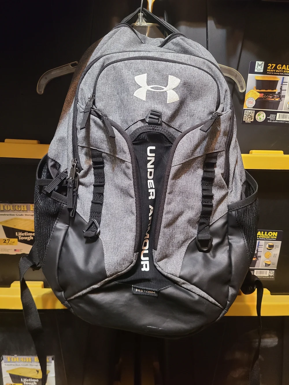 Under Armour Storm Contender Men's Gray and Black Backpack